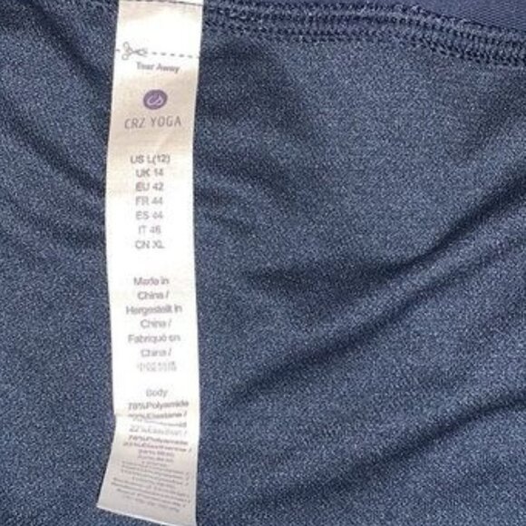 CRZ Yoga Womens Navy Blue Swim Shorts Size L - Picture 2 of 10